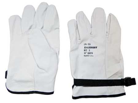 SALISBURY Elec. Glove Protector, 8-1/2, Cream, PR LPG10A/8H