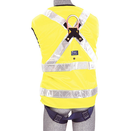 3M DBI-SALA Hi-Vis Full Body Harness, Universal, Polyester 1111584