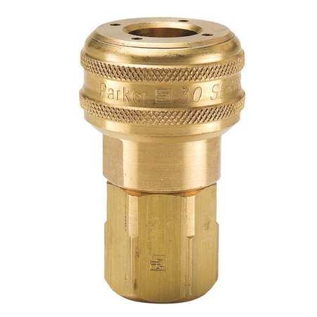 PARKER Coupler Body, Brass, 3/4 In. Pipe, 110 cfm B37G