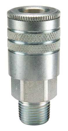 Parker Coupler Body, Steel, MNPT, 1/2 In. Pipe 24F