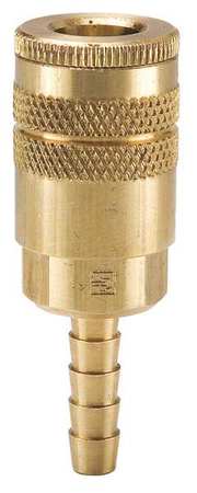 PARKER Coupler Body, Brass, Hose Barb, 25 cfm B20-5B