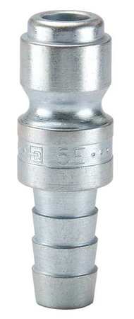 PARKER Coupler Plug, Steel, Hose Barb, 50 cfm 5E