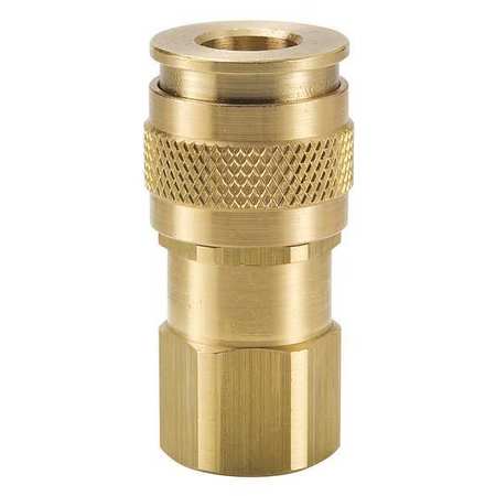 PARKER Coupler Body, Brass, FNPT, 1/4 In. Pipe UC-251-4FP