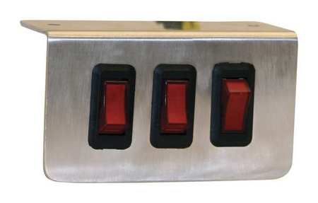 BUYERS PRODUCTS Switch Panel, Aluminum 6391003