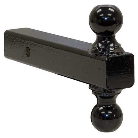 BUYERS PRODUCTS Double Hitch Ball, Black Powder Coat 1802215