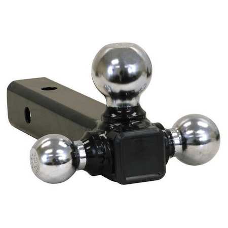 Buyers Products Tri-Ball Hitch Tubular Shank With Chrome Balls 1802207