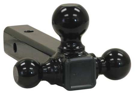 Buyers Products Tri-Ball Hitch-Tubular Shank with Black Towing Balls 1802202
