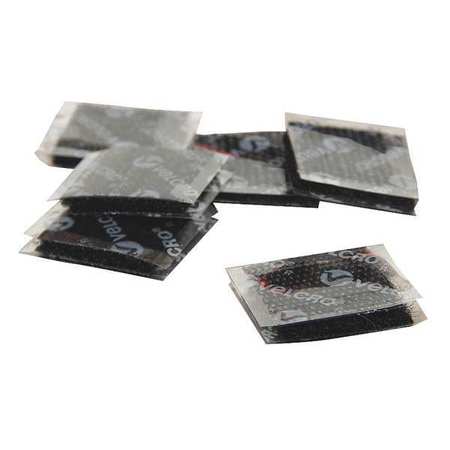 VELCRO BRAND Reclosable Fastener Shape, Square, Rubber Adhesive, 2 in, 2 in Wd, Black, 50 PK 2X2KIHLM