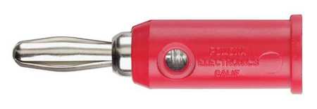 Pomona Electronics Banana Plug, 30VAC/60VDC, Red, PK10 1325-2