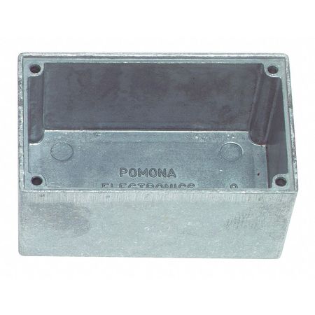 POMONA ELECTRONICS Electrical Box, Shielded Box, Aluminum, Rectangular 2417