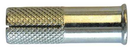 Mkt Fastening Sup-R-Drop Flanged Coil Thread Anchor, 1/2" Dia, 1-9/16" L, Steel Zinc Plated, 25 PK 133800L