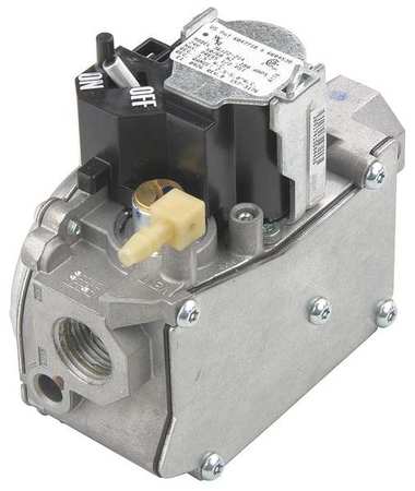 WHITE-RODGERS Gas Valve, NG/LP, Hot Surface, 24, Slow Opening, 1/2 in Inlet Size 36J24-214