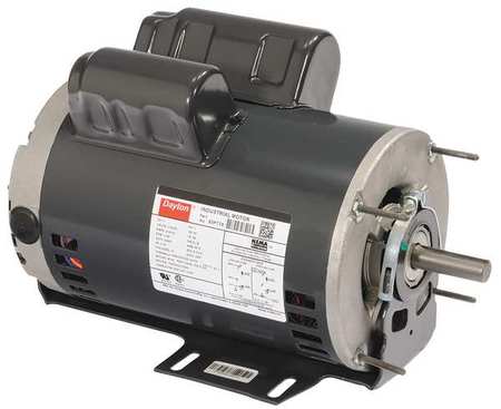 DAYTON Capacitor-Start/Run General Purpose Motor, 1 HP, 115/230V AC Voltage, 56 Frame, 1,140 Nameplate RPM 30PT79