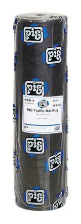 Pig Sorbents, 13 gal, 3 ft x 100 ft, Universal, Black, Polypropylene 25451