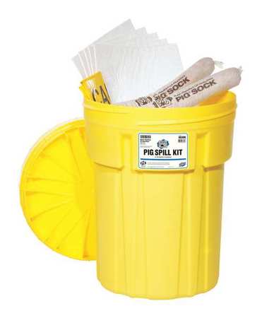 PIG Spill Kit, Oil-Based Liquids, Yellow 46306