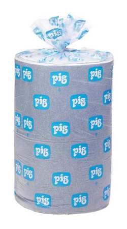 Pig Sorbents, 64 gal, 30 in x 150 ft, Universal, Blue, Fibers BLU102