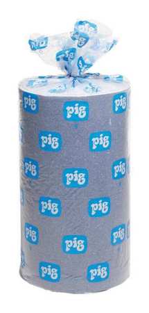 Pig Sorbents, 41 gal, 30 in x 150 ft, Universal, Blue, Fibers BLU104
