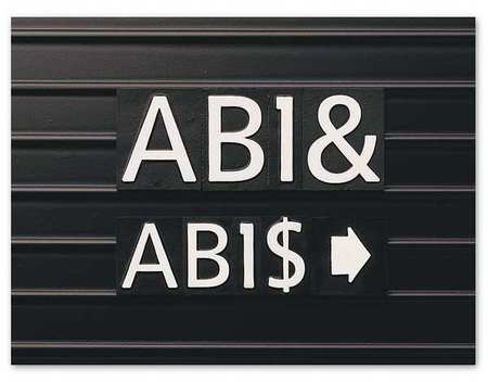 QUARTET Letter Board Characters, 1 In, PK128 M1