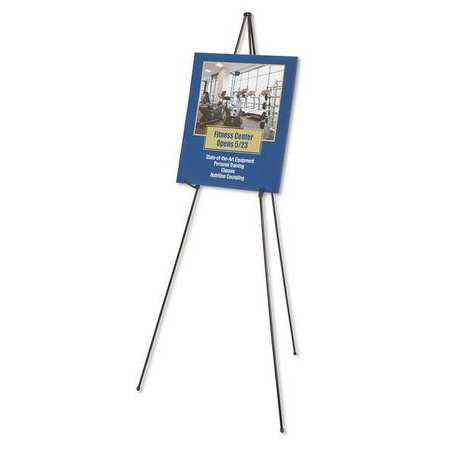 QUARTET Portable Folding Easel, 63 in., Black 29E