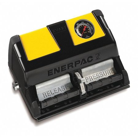 ENERPAC XA12VG, Air Driven Hydraulic Pump, 4/3 Valve, 122 in3 Oil, Pressure Gauge, For Double-Acting Tools XA12VG