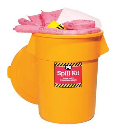 PIG Spill Kit, Chem/Hazmat, Yellow KIT3500