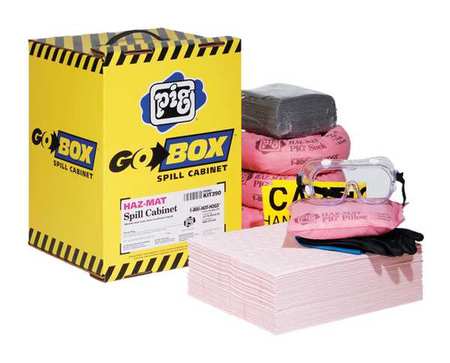 PIG Spill Kit, Chem/Hazmat, Yellow KIT390