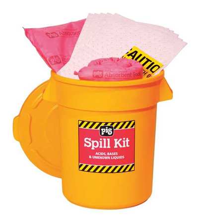 PIG Spill Kit, Chem/Hazmat, Yellow KIT3300