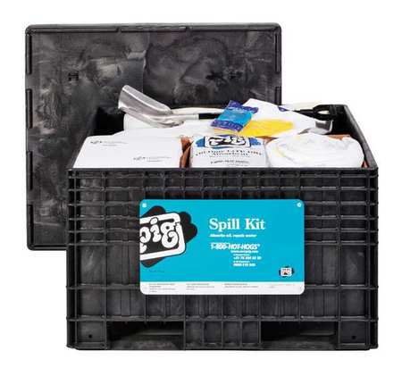 PIG Spill Kit, Oil-Based Liquids, Black KIT418