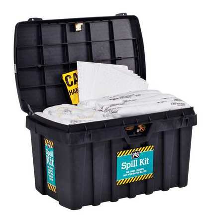 PIG Spill Kit, Oil-Based Liquids, Black KIT434