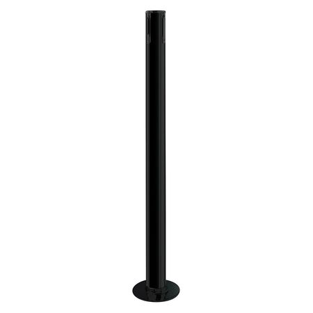 TENSABARRIER Receiver Post, 36-1/2 In H, Black 889R-33-33-RCV