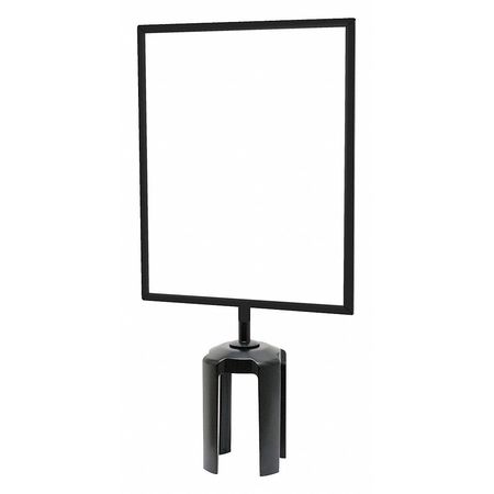 Tensabarrier Sign Frame, 11 x 8-1/2 In, Black FRAME-HDSC-33-8511LD-V
