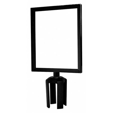 TENSABARRIER Sign Frame, 11 x 8-1/2 In, Black FRAME-HDSC-33-8511HD-V