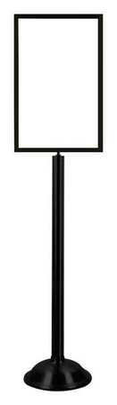 TENSABARRIER Sign Holder, 14In x 22In Frame, Black 1310T-33-1422HD-V