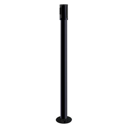 TENSABARRIER Receiver Post, 40-1/2 In H, Black 890R-33-33-33-RCV