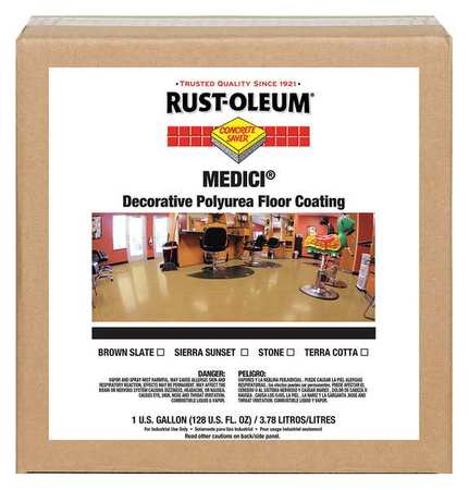 Rust-Oleum 1 gal Floor Coating, High Gloss Finish, Sierra Sunset, Water Base 280938