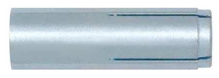 DEWALT Steel Dropin Single Lag Shield, 3/4" Dia, 3-3/16" L, Stainless Steel Plain, 10 PK 06232-PWR