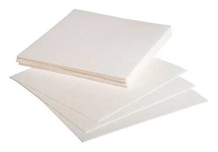 PIG Absorbent Pad, 1 gal, 11 in x 12 in, Chemical, Hazmat, White MAT353