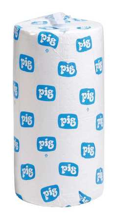 Pig Sorbents, 42 gal, 30 in x 200 ft, Oil, White, Polypropylene MAT461