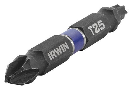 IRWIN Power Bit, SAE, 2-1/2" Bit L, PK2, Shank Style: Hex IWAF32DEP2T252