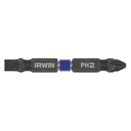 Irwin Insert Bit, Power, Dbl End, Hex Shank, PK2 IWAF32DESL68P22