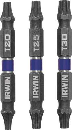 IRWIN Power Bit, SAE, 2-1/2" Bit L, PK3 IWAF32DETX3