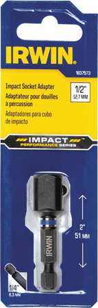 IRWIN Socket Adapter, SAE or Metric, 1 pcs, Black Oxide IWAF36212B10