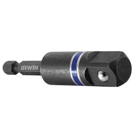 IRWIN Socket Adapter, SAE or Metric, 1 pcs, Black Oxide IWAF36212B5
