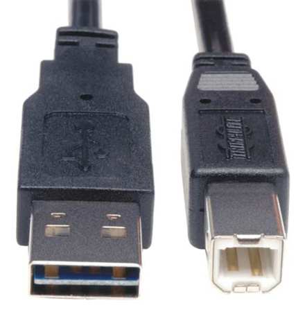 TRIPP LITE Reversible USB Cable, Black, 10 ft. UR022-010