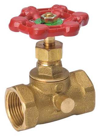 Zoro Select Stop and Waste Valve, Brass, IPS, 3/4 in. 105-104NL