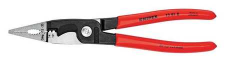 KNIPEX 8" installation Pliers, Plastic Grip 13 81 8