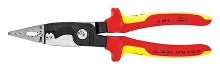 Knipex 8" installation Pliers, Insulated 13 88 8 US