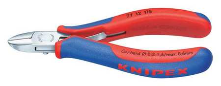 KNIPEX 4 1/2 in Diagonal Cutting Plier Standard Cut Uninsulated 77 12 115