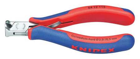 KNIPEX 4 1/2 in End Cutting Nipper Uninsulated 64 12 115
