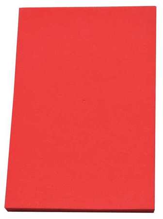 Zoro Select Foam Sheet, Crosslink, 48 in W, 96 in L, 1/4 in Thick, Red 1001319R